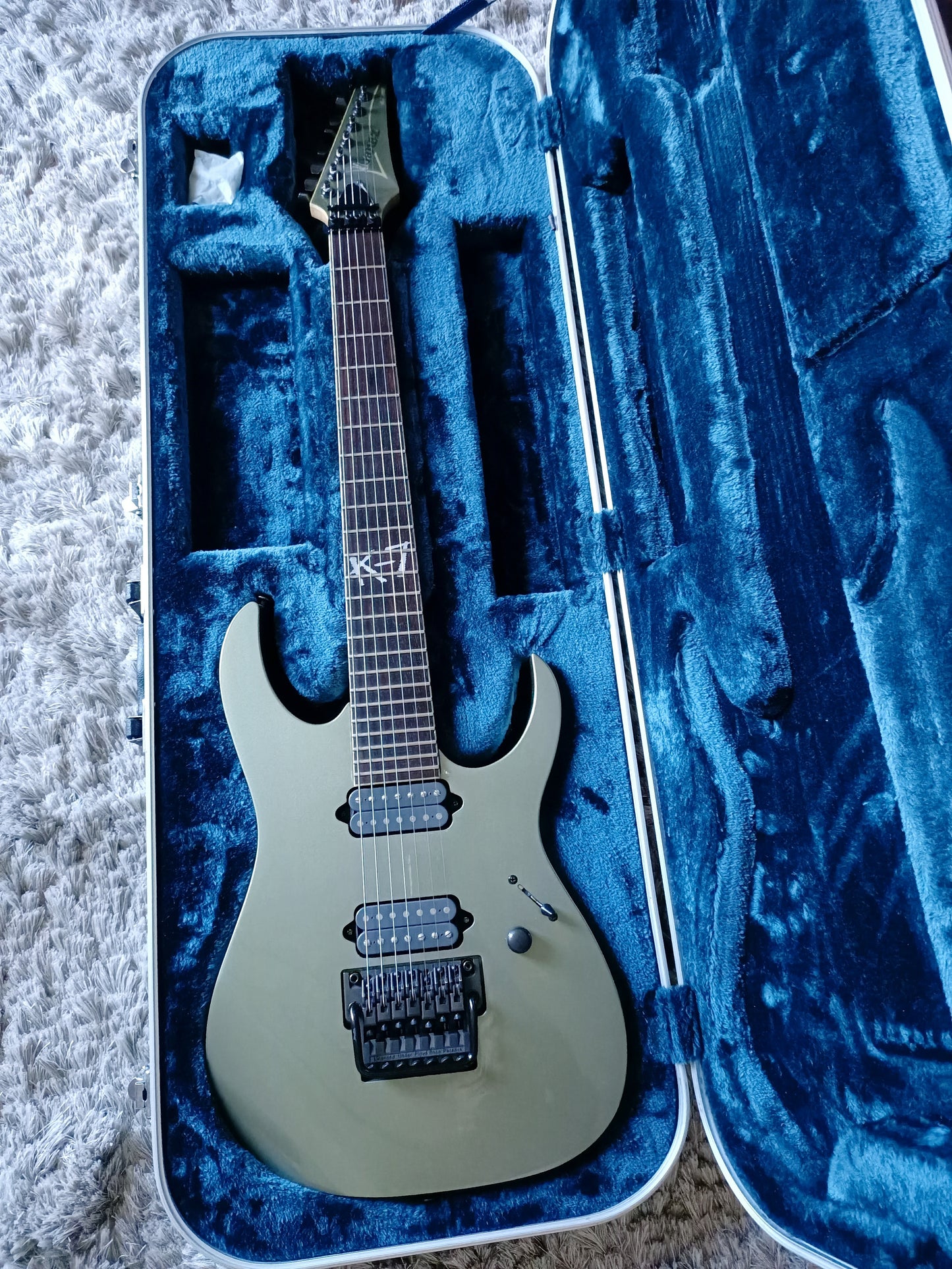 *SOLD* *Rare* Ibanez K7 Series Korn Signature 7-string Blade Gray Made in Japan with Hard Case (FREE SHIPPING)