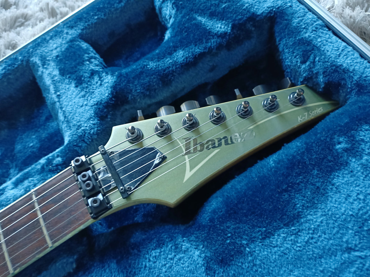 *SOLD* *Rare* Ibanez K7 Series Korn Signature 7-string Blade Gray Made in Japan with Hard Case (FREE SHIPPING)