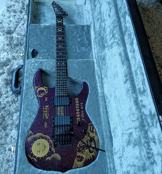 *Rare* ESP LTD OUIJA Kirk Hammett Metallica Guitar Limited Edition Purple Sparkle
