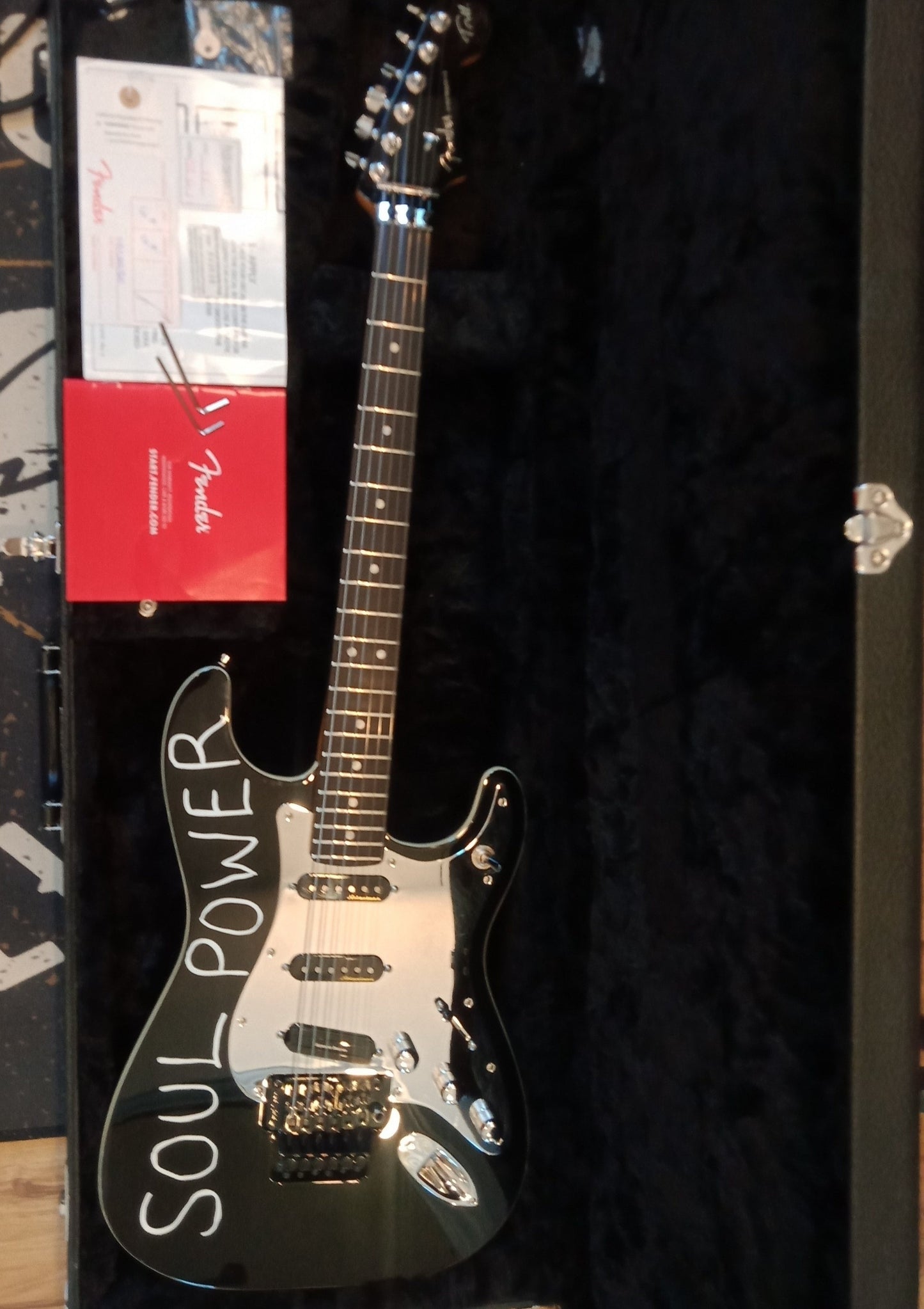 *SOLD* Fender Tom Morello Made in Mexico 'Soul Power' Strat FR Electric Guitar with Hard Case (FREE SHIPPING)