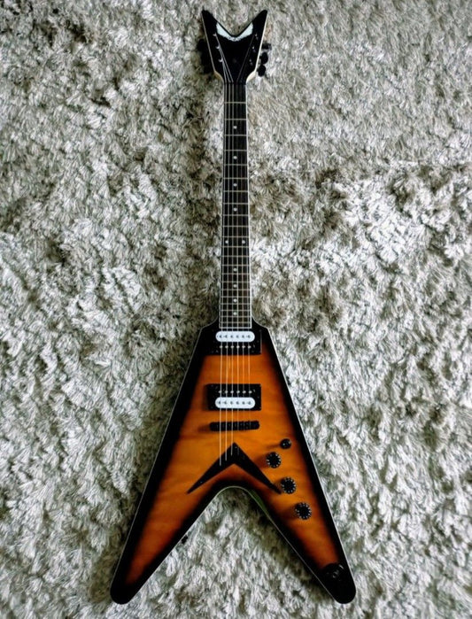 *SOLD* Dean Guitars VX QM Trans Brazilia Electric Guitar