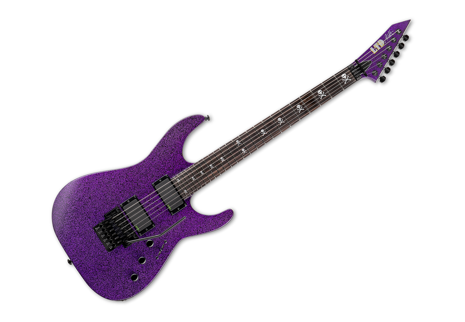 ESP LTD KH-602 Kirk Hammett Signature Electric Guitar with Hardcase - Purple Sparkle (FREE SHIPPING)