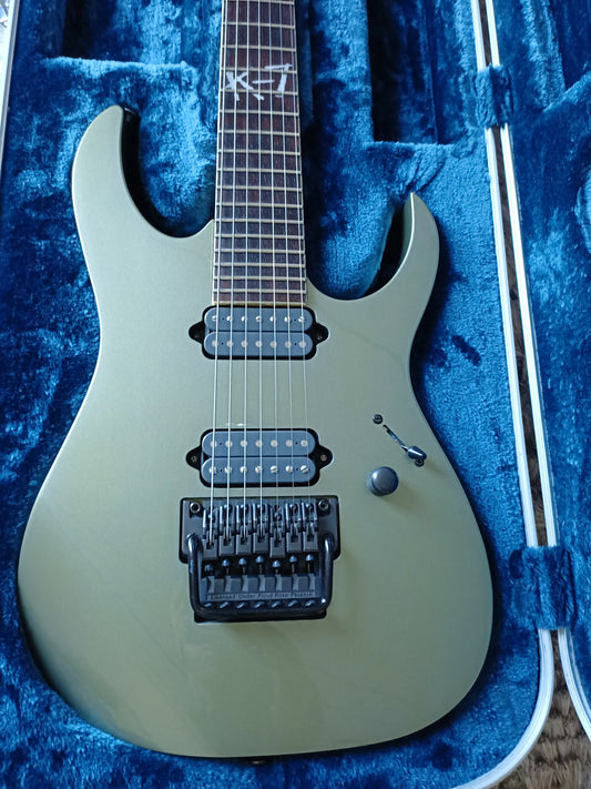 *SOLD* *Rare* Ibanez K7 Series Korn Signature 7-string Blade Gray Made in Japan with Hard Case