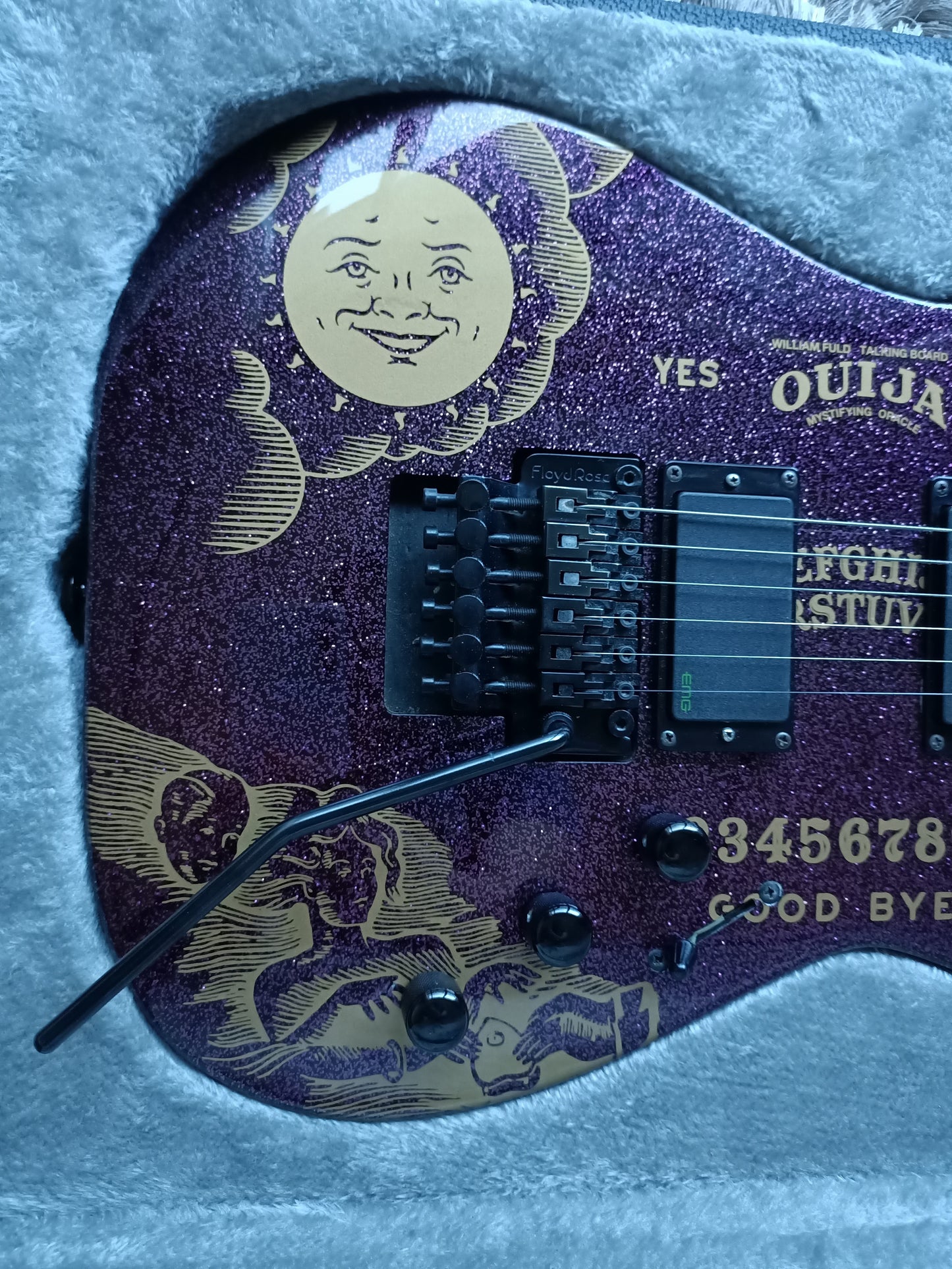 *Rare* ESP LTD OUIJA Kirk Hammett Metallica Guitar Limited Edition Purple Sparkle