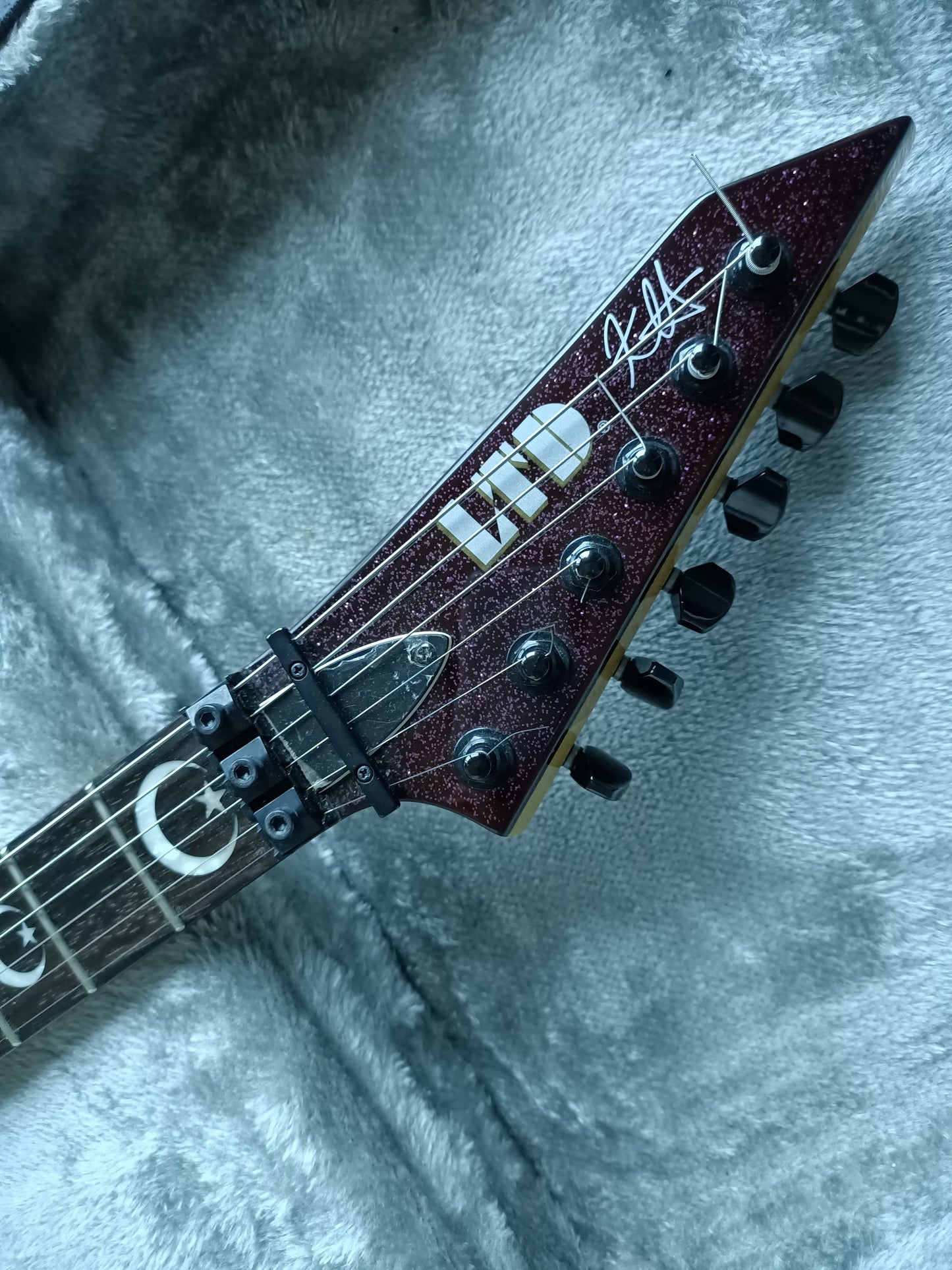 *Rare* ESP LTD OUIJA Kirk Hammett Metallica Guitar Limited Edition Purple Sparkle