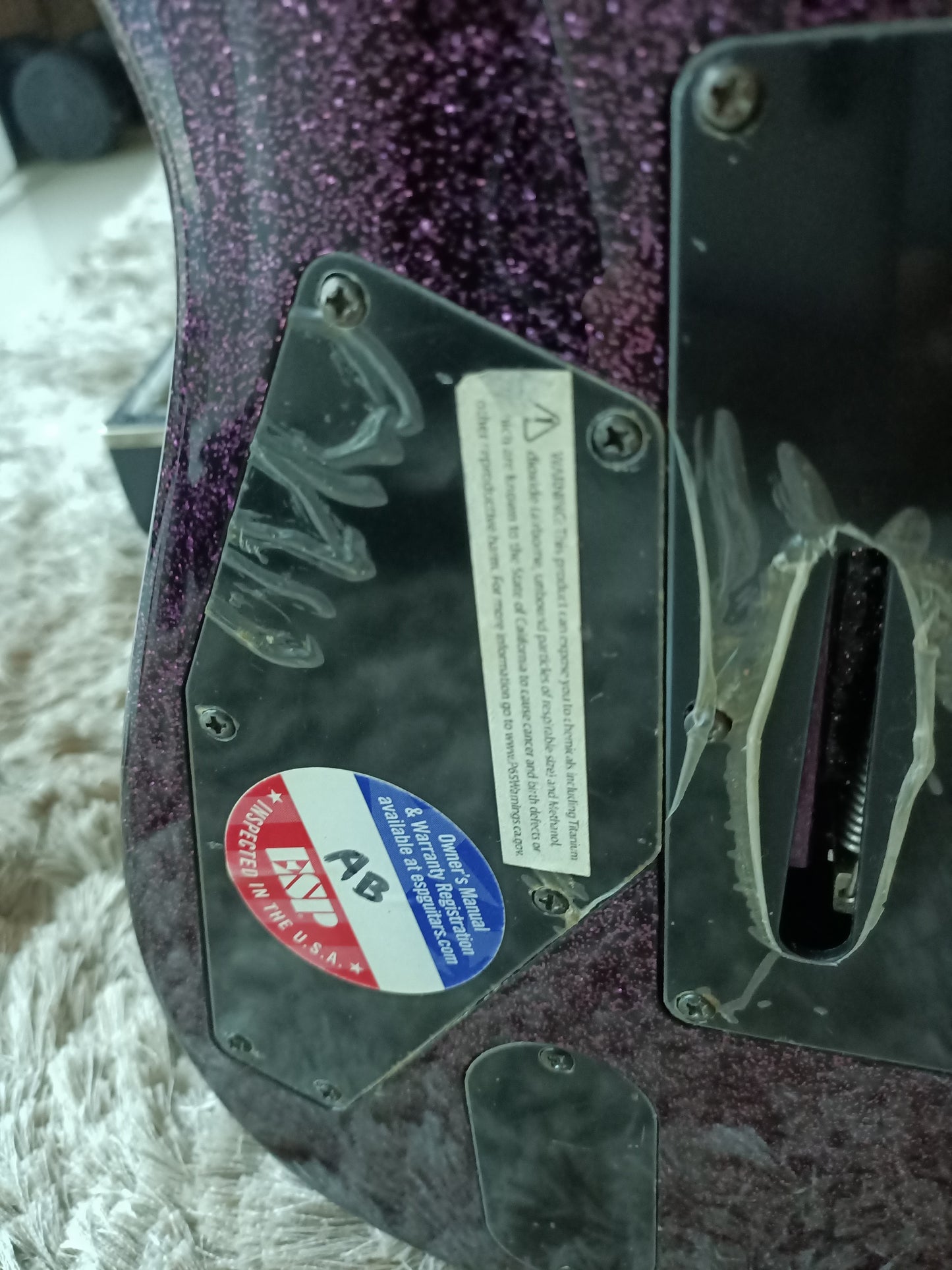 *Rare* ESP LTD OUIJA Kirk Hammett Metallica Guitar Limited Edition Purple Sparkle