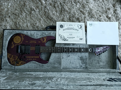 *Rare* ESP LTD OUIJA Kirk Hammett Metallica Guitar Limited Edition Purple Sparkle