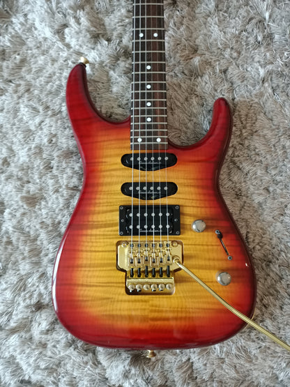 *SOLD* Grover Jackson Soloist GJ-55S Made in Japan Cherry Sunburst Floyd Rose 24F Electric Guitar (FREE SHIPPING)