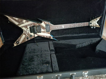 *SOLD* Dean Signature Dimebag Darrell Razorback Bone Shards Floyd Rose Seymour Duncan Pickup Electric Guitar with Hard Case (FREE SHIPPING)