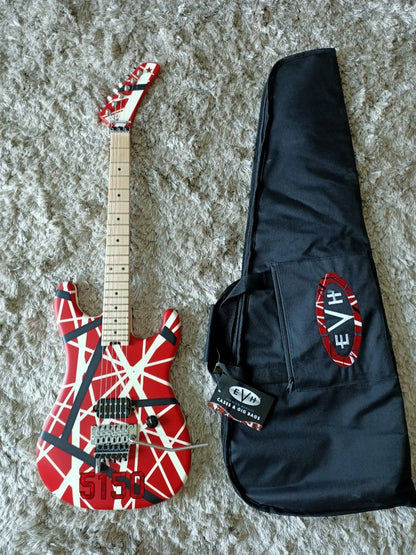 *SOLD* EVH 5150 Striped Series Red/Black/White Made in Mexico (FREE SHIPPING)