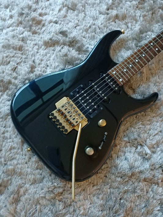 *SOLD* Grover Jackson Soloist GJ-55S Made in Japan Black Floyd Rose HSS 24 Frets Electric Guitar