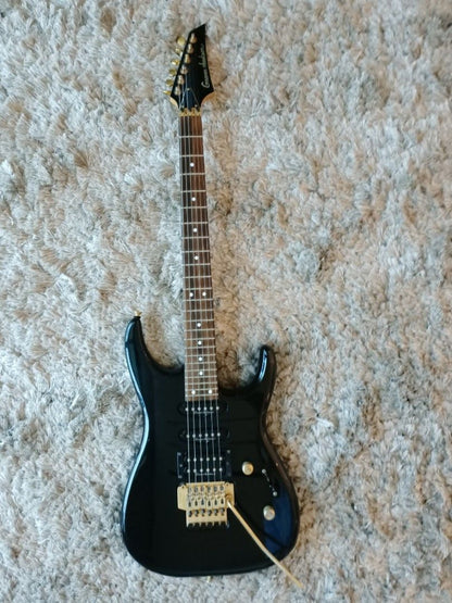 *SOLD* Grover Jackson Soloist GJ-55S Made in Japan Black Floyd Rose HSS 24 Frets Electric Guitar (FREE SHIPPING)