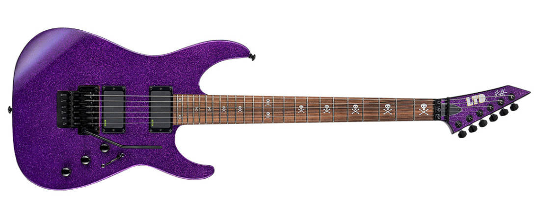 ESP LTD KH-602 Kirk Hammett Signature Electric Guitar with Hardcase - Purple Sparkle (FREE SHIPPING)